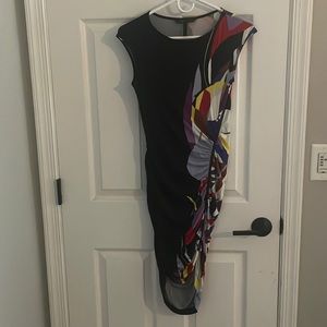 BCBG XS zipper multi colored black gray, purple XS